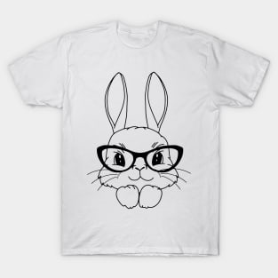 Funny and Cute  Rabbit ,happy Easter cartoon, Cartoon style T-Shirt